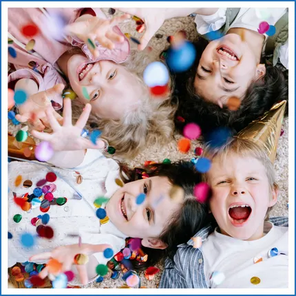 Children playing happily
