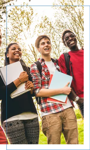 Young people together