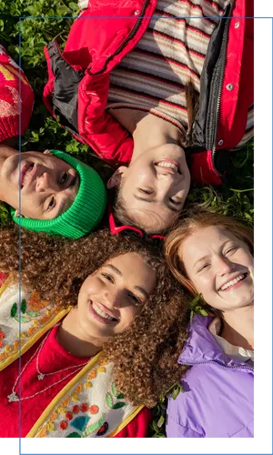 Students relaxing together